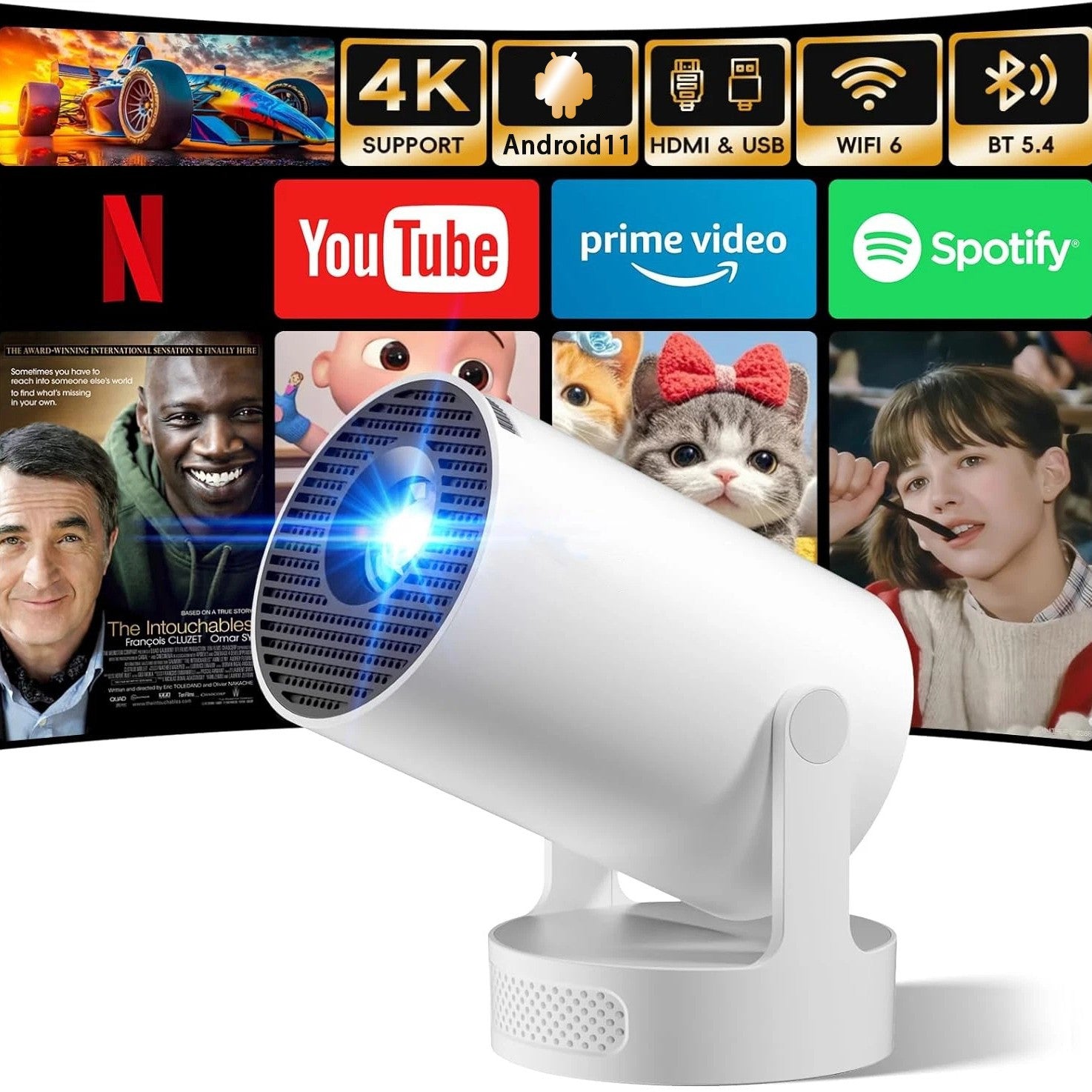 Ultra Short Throw 4K Android Projector